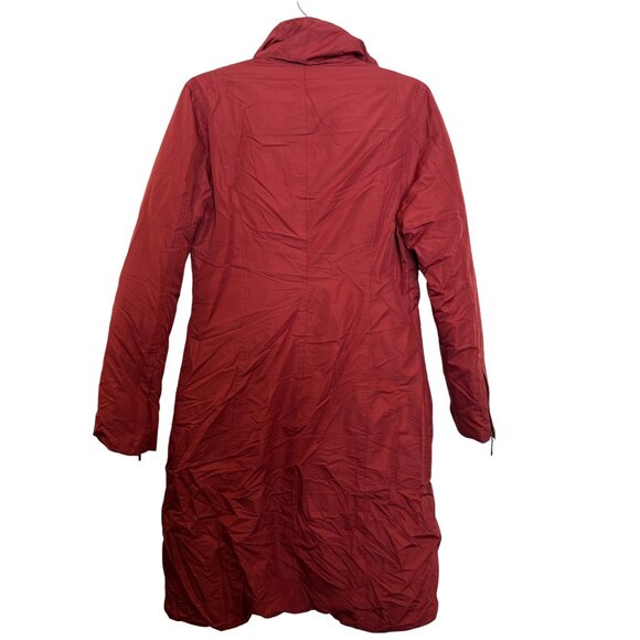 Vintage Ralph Lauren Sport XS Red Long Down Coat Nylon/Polyester Blend - Picture 2 of 7